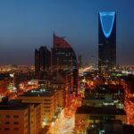 Panoramic view of Riyadh in Saudi Arabia.