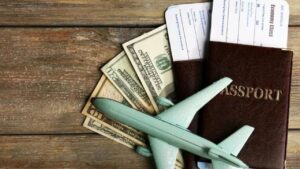 Travel documents and money