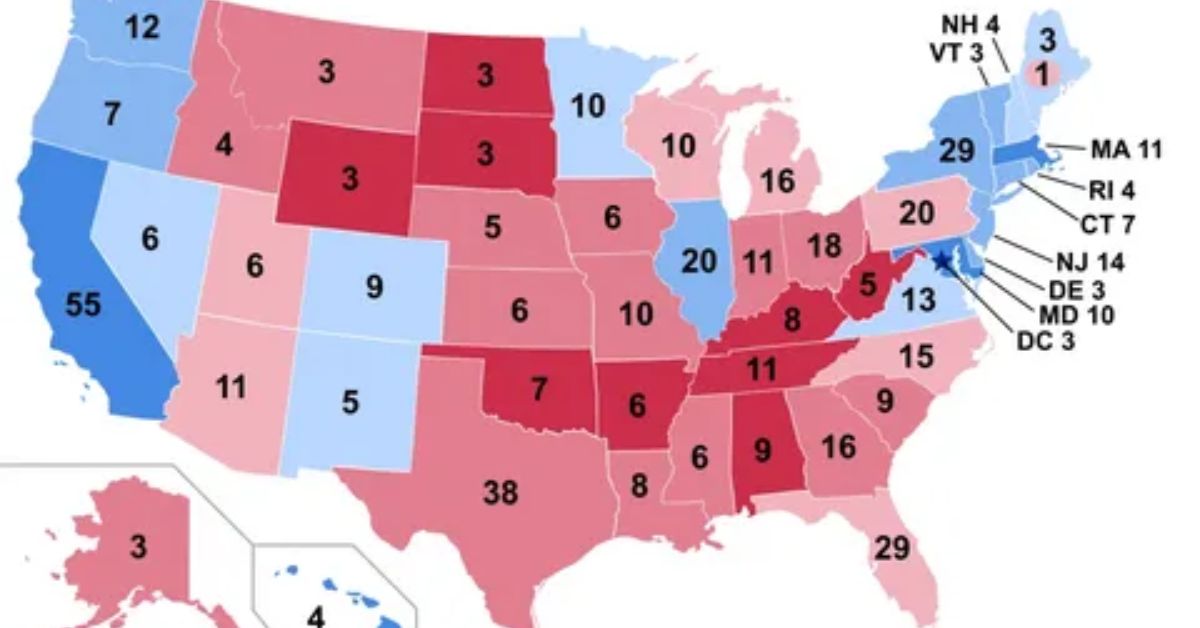 How Many Electoral College Votes Does Each U.S. State Have