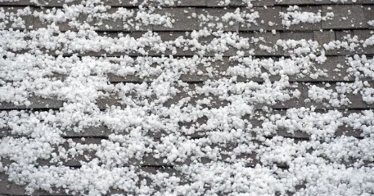 What hail does to a roof